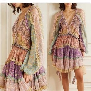 NWOT Zimmermann Carnaby Frill Billow Dress, Size 1